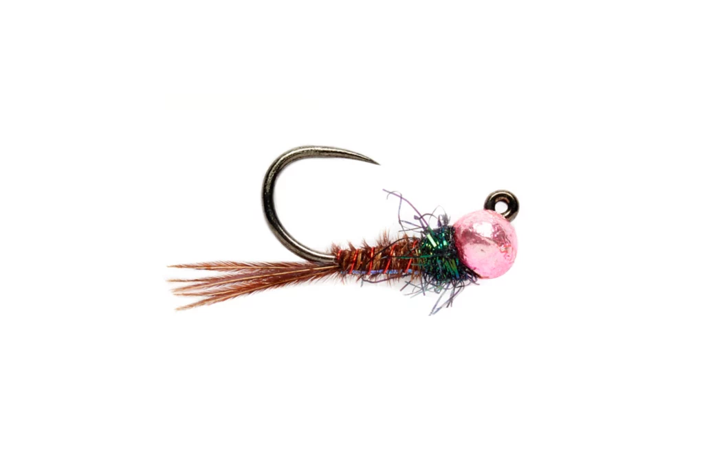 Barbless Roza's Pink Pheasant Tail