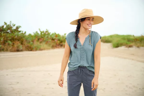 Fresh Air Embroidered Dolman Top