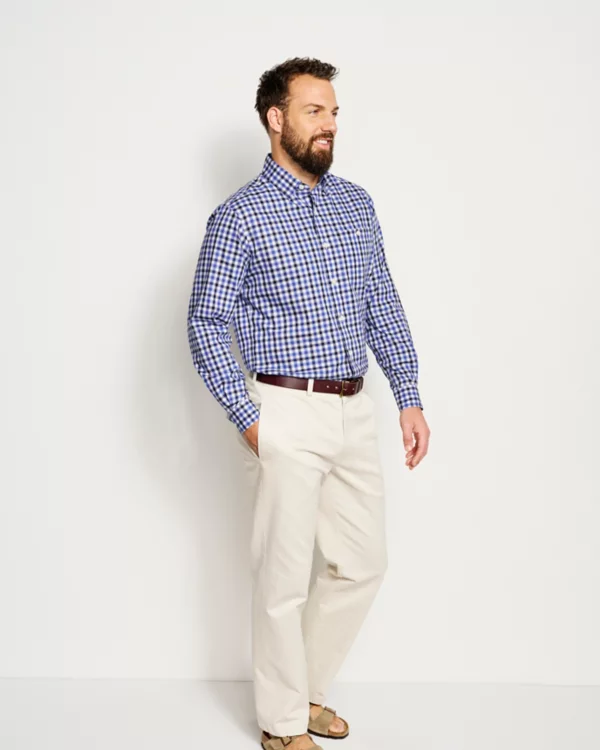No-Work, Work Long-Sleeved Hidden Button-Down Shirt