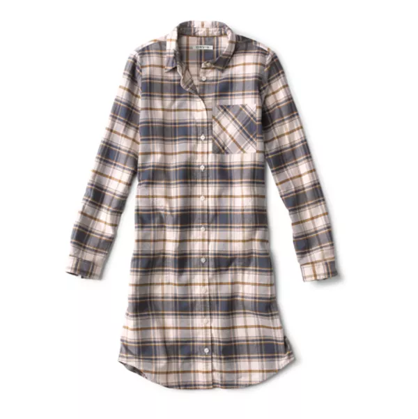 Lodge Flannel Shirt Dress