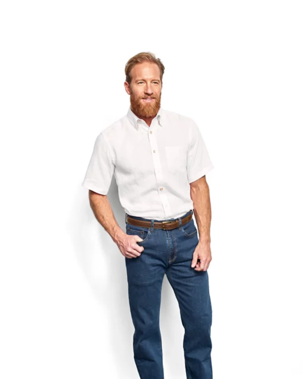 Pure Linen Short-Sleeved Shirt