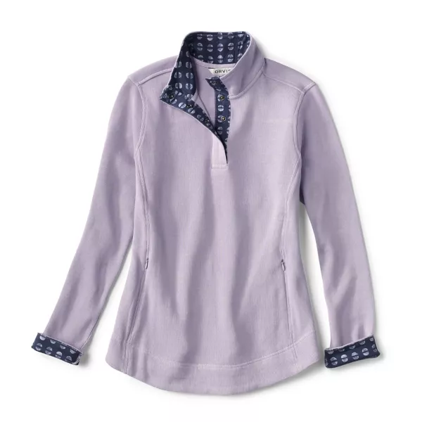 Signature Print-Trim Sweatshirt