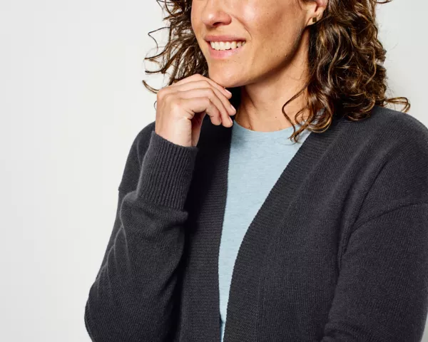 Cashmere Long Open Cardigan