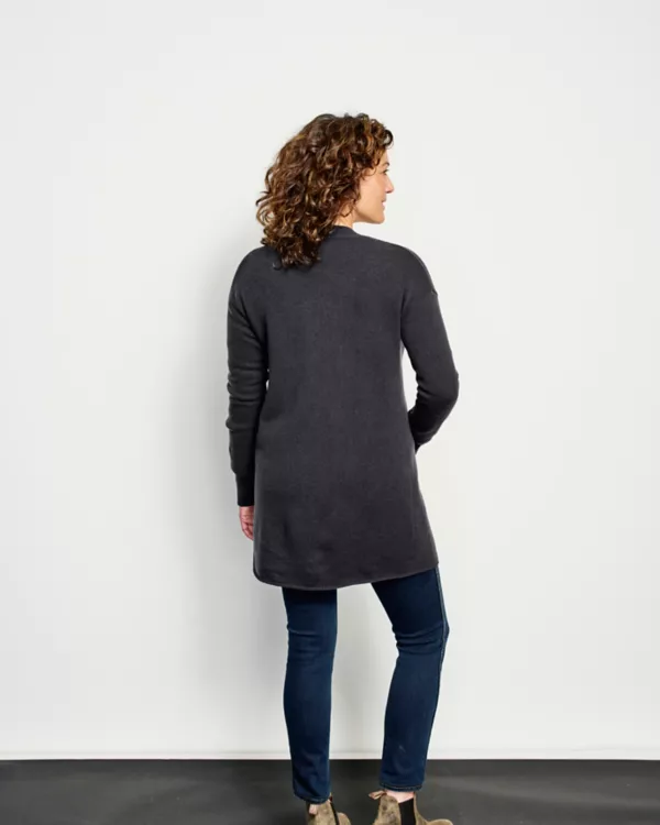 Cashmere Long Open Cardigan