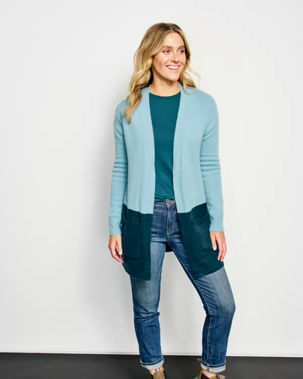 Cashmere Colorblock Cardigan