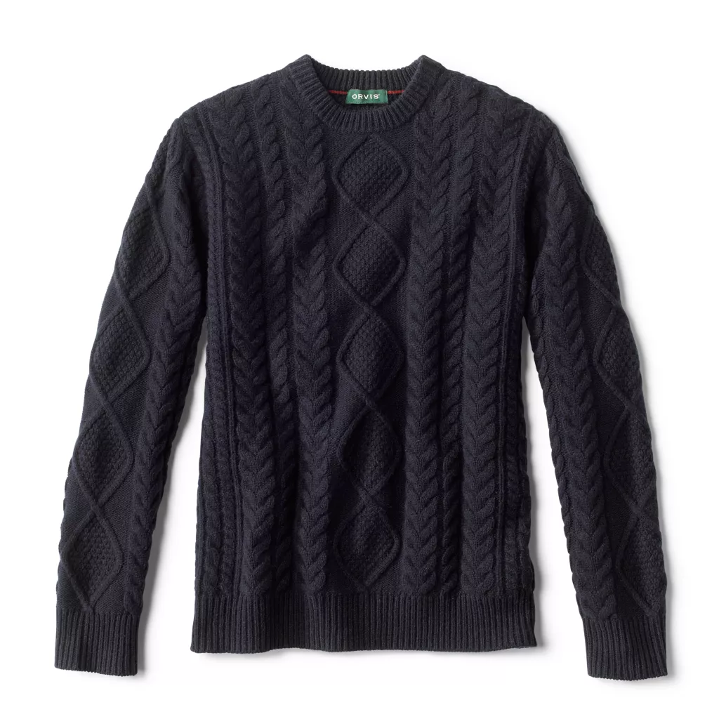 Cable Crewneck Sweater