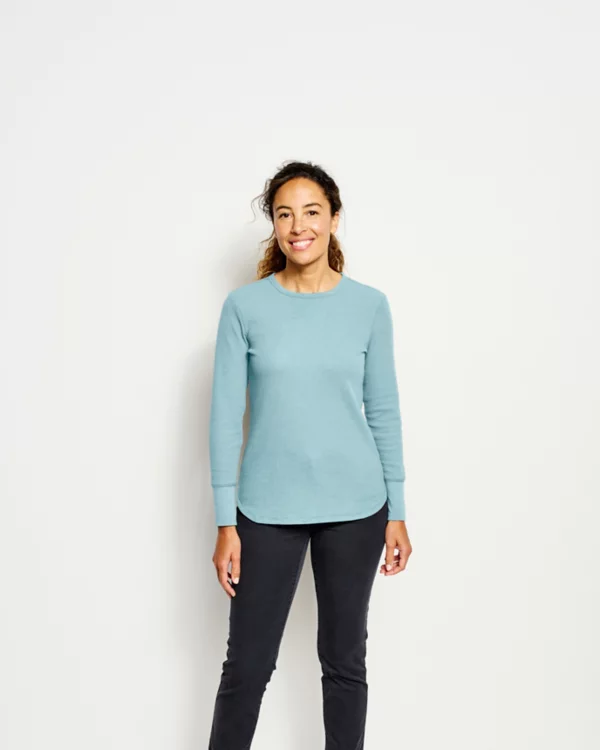 Fireside Waffle Long-Sleeved Crew