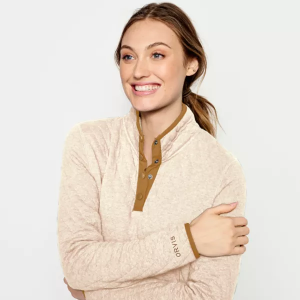 Women's Outdoor Quilted Snap Sweatshirt