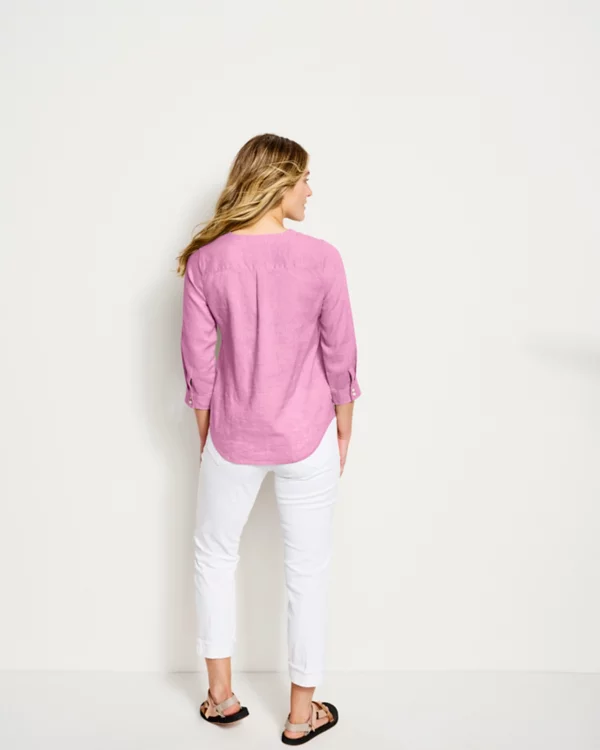Women's Performance Linen Three-Quarter-Sleeved Shirt