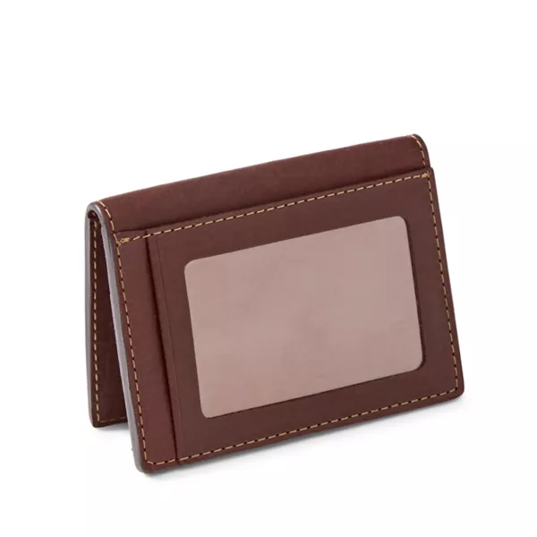 Bison Leather Folding Card Carrier