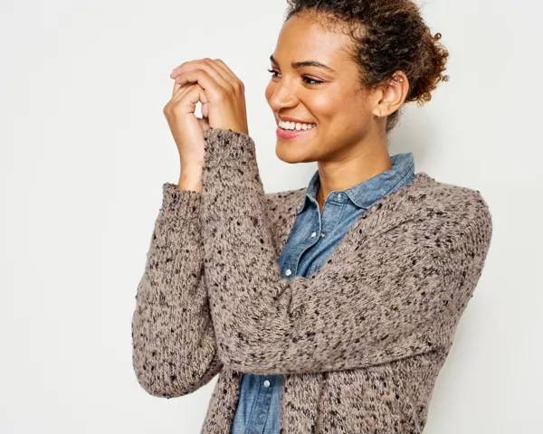 Marled Sweater Duster