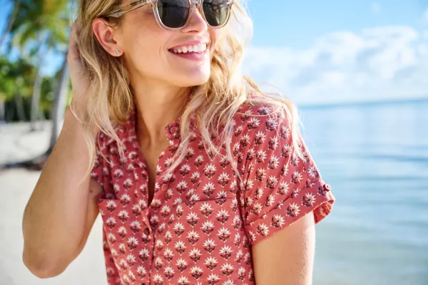 Easy Printed Short-Sleeved Camp Shirt