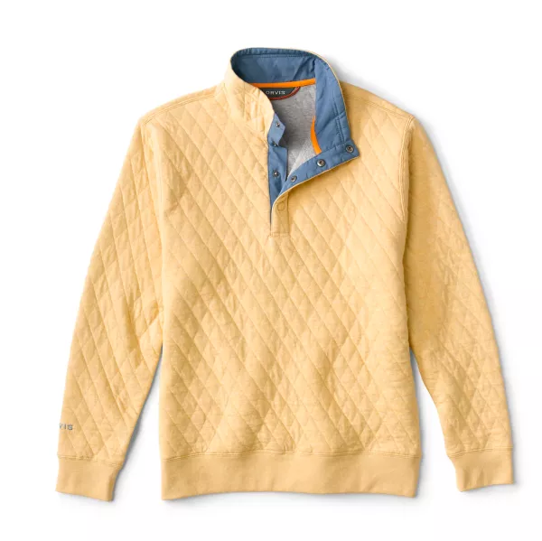 Outdoor Quilted Snap Sweatshirt