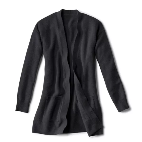 Cashmere Long Open Cardigan