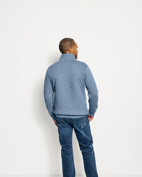 Outdoor Quilted Snap Sweatshirt