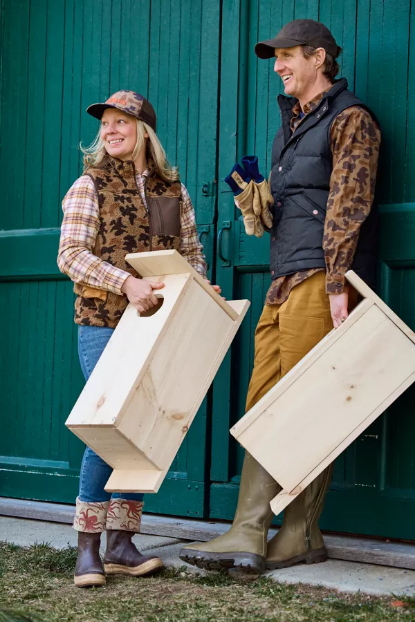 Waxed Down Puffer Vest