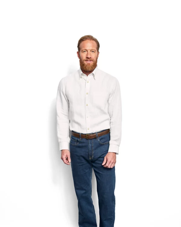 Pure Linen Long-Sleeved Shirt