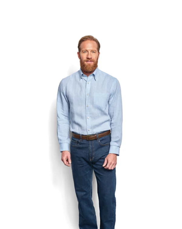 Pure Linen Long-Sleeved Shirt