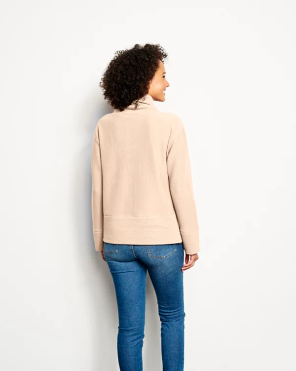 Textured Cowl Sweatshirt