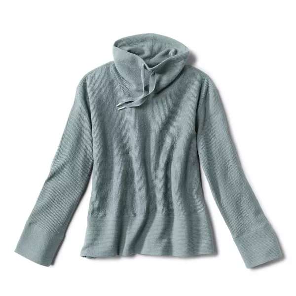 Textured Cowl Sweatshirt