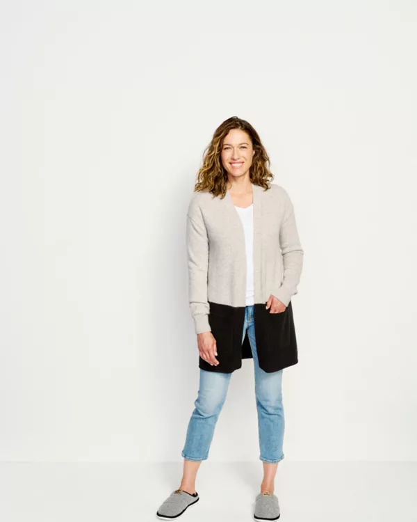 Cashmere Colorblock Cardigan