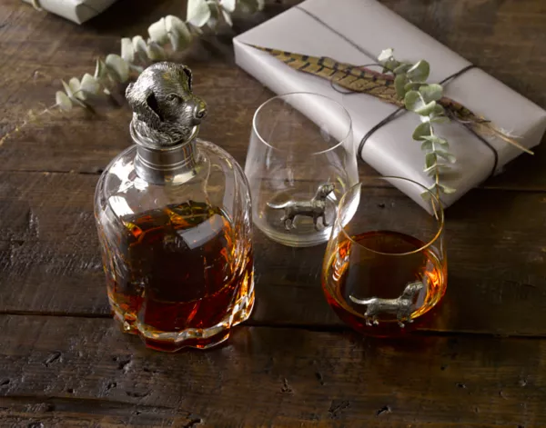 Crystal Pewter Lab Decanter