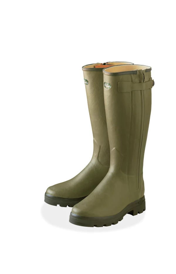 Women's Le Chameau Chasseur Leather-Lined Boots