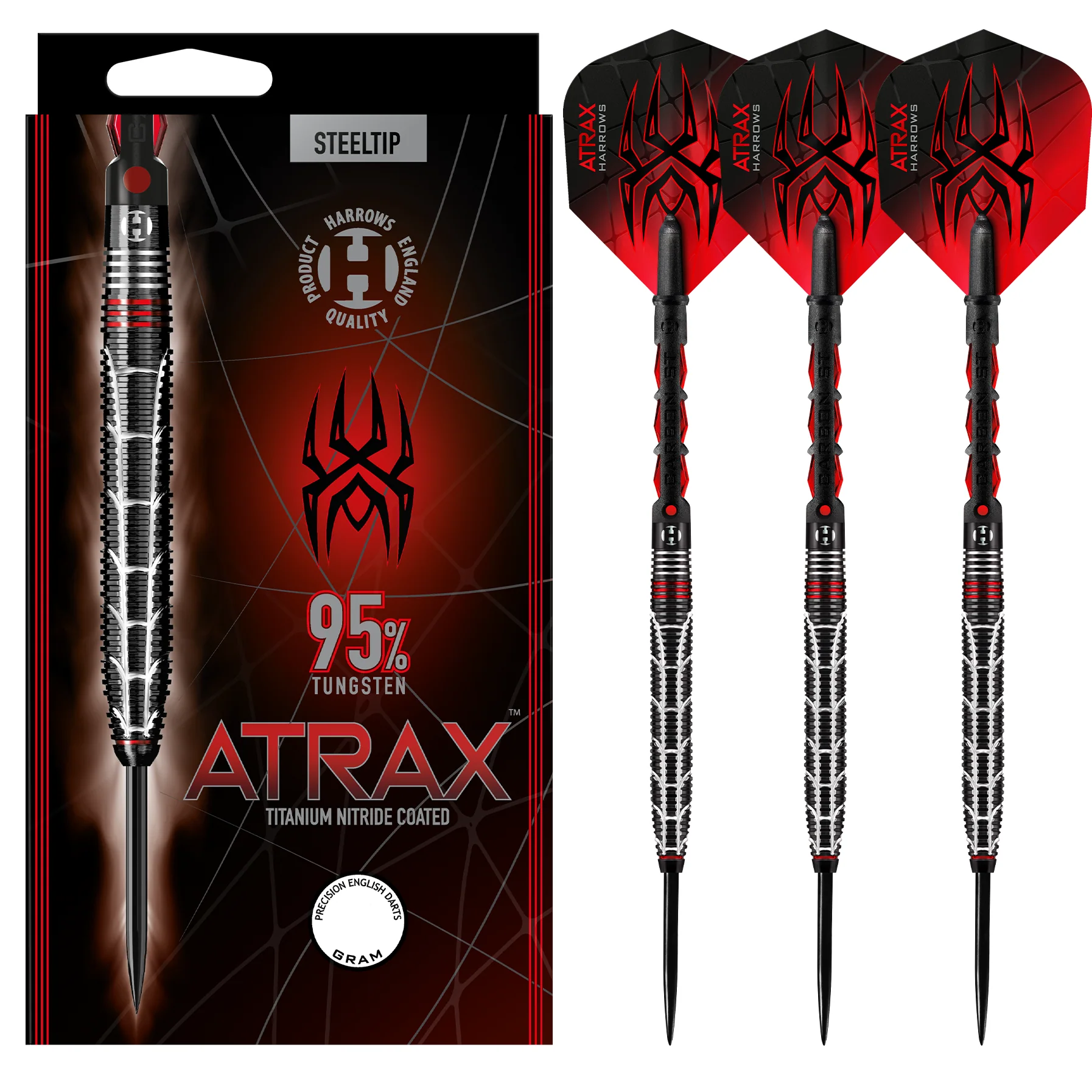 Atrax 95% Steel Tip Darts