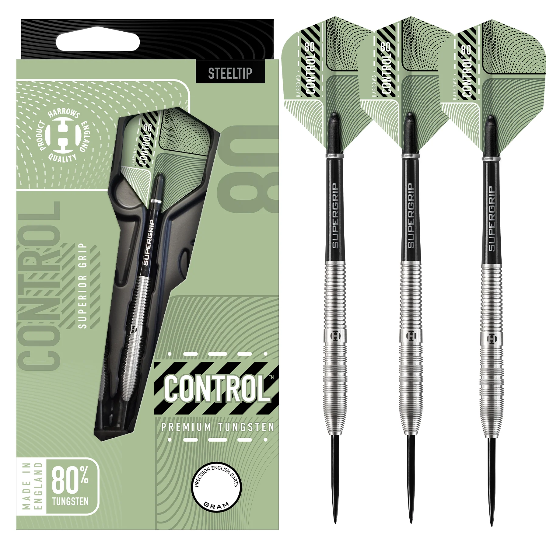 Control 80% Tapered Steel Tip Darts