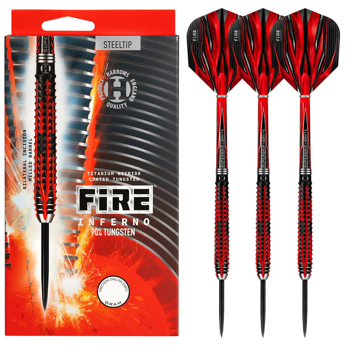 Fire Inferno 90% Steel Tip Darts