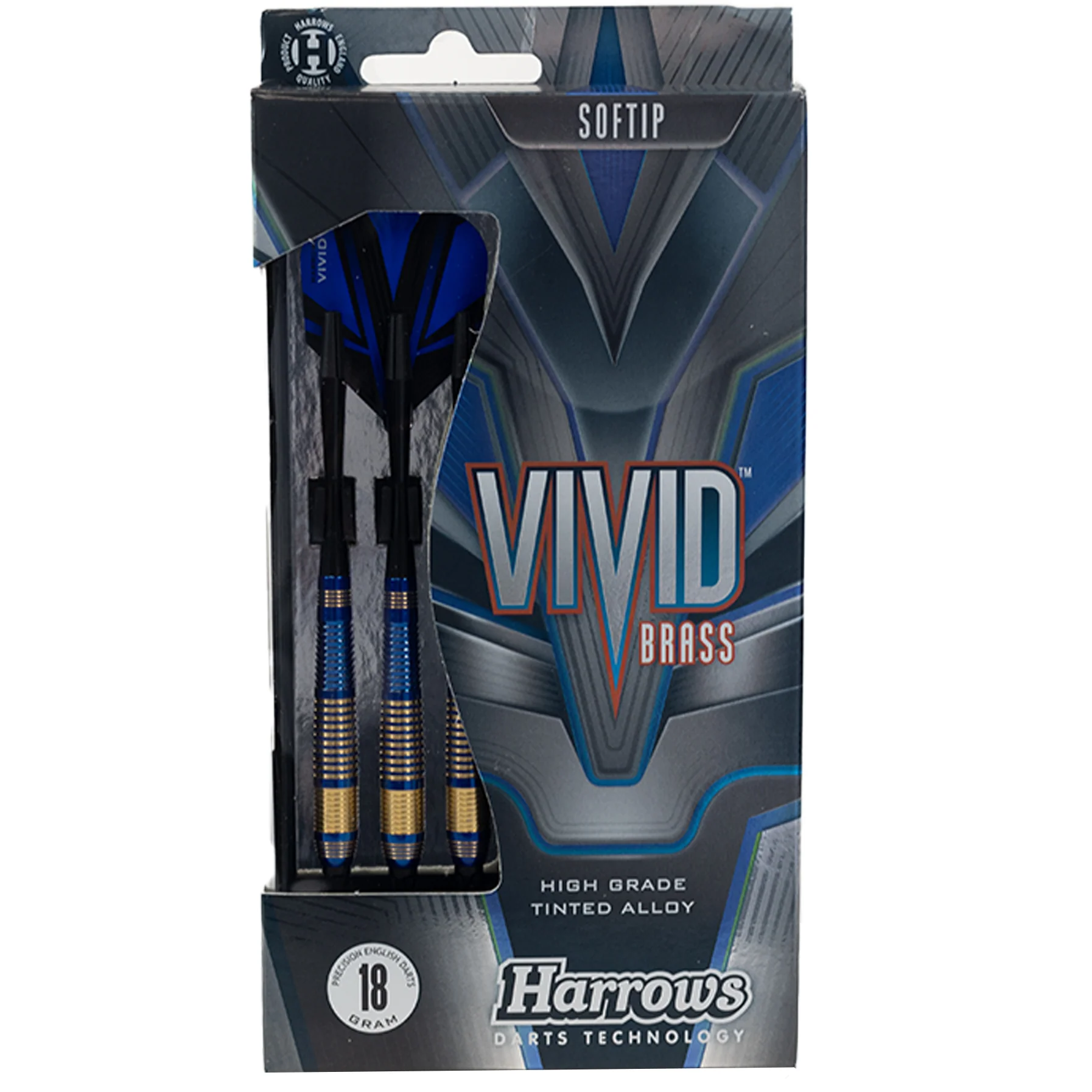 Vivid Brass - Blue Soft Tip Darts