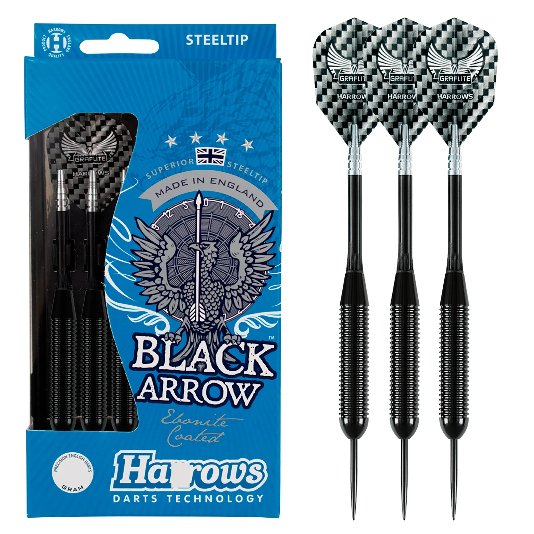 Black Arrow 22gR Steel Tip Darts