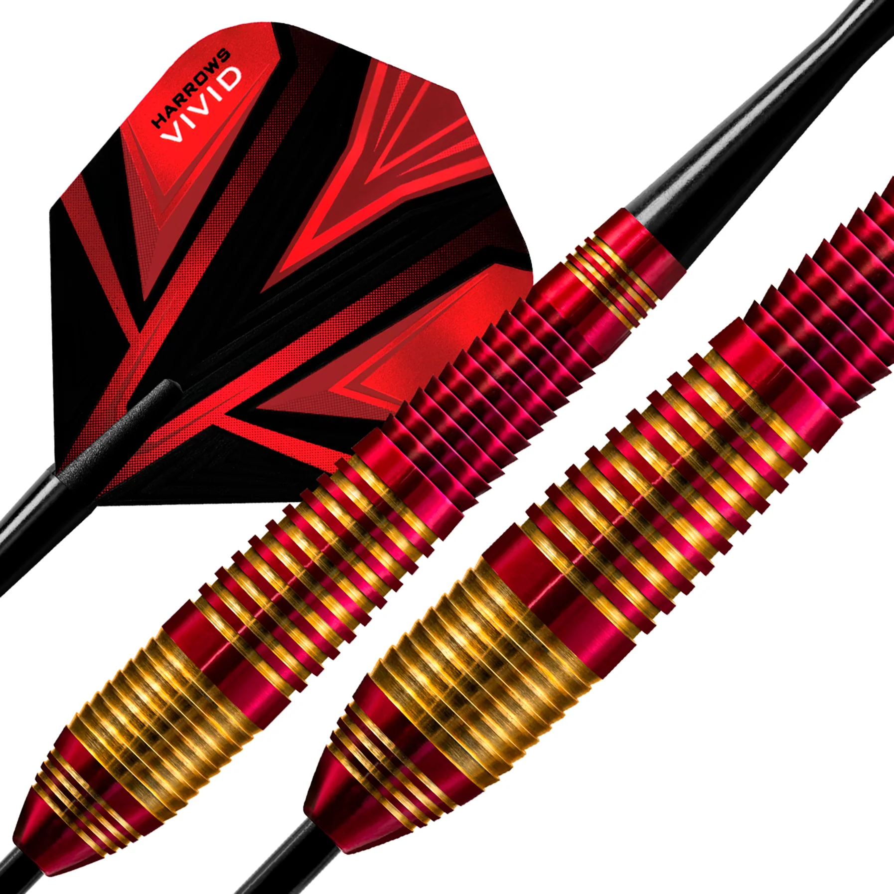 Vivid Brass - Red Steel Tip Darts