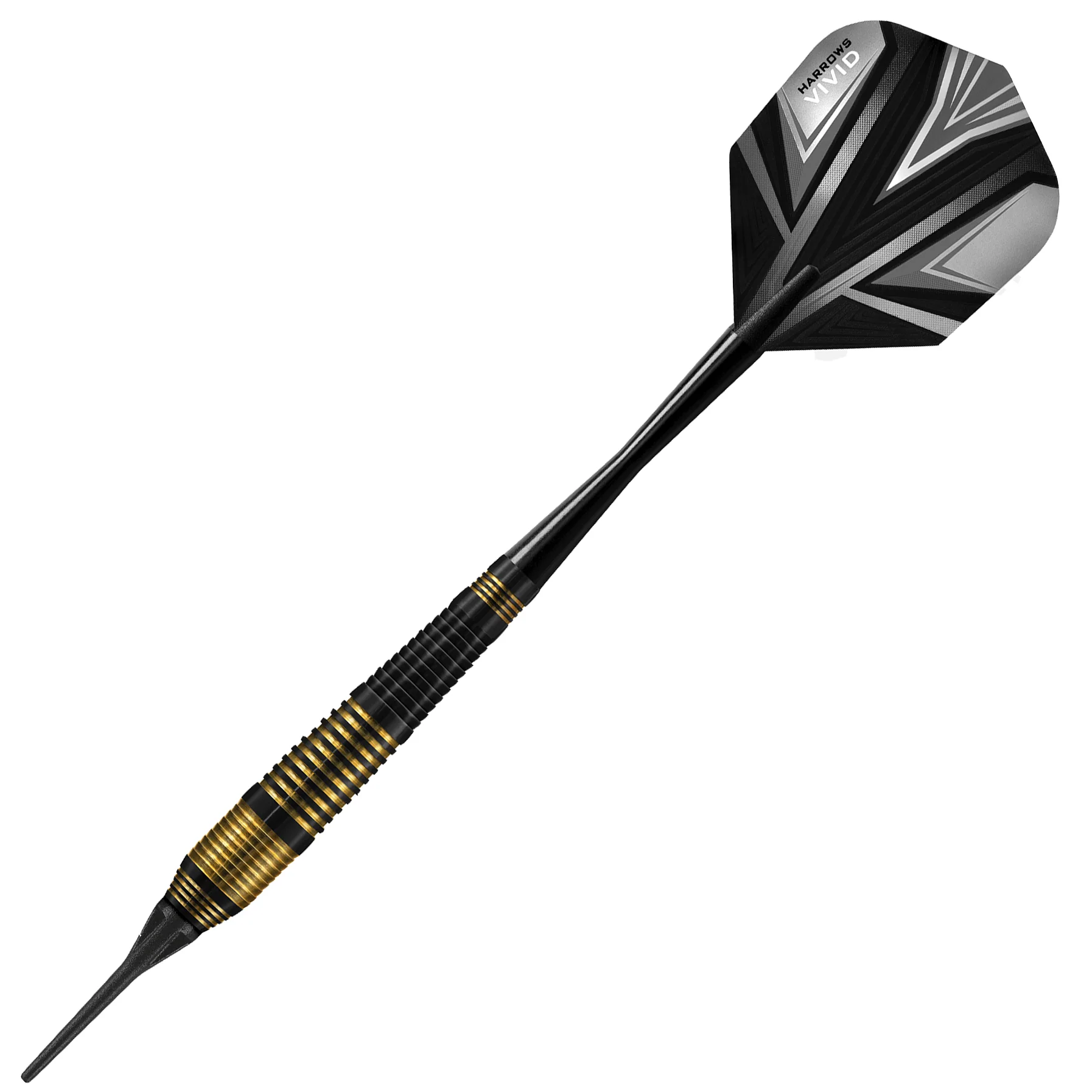 Vivid Brass - Black Soft Tip Darts