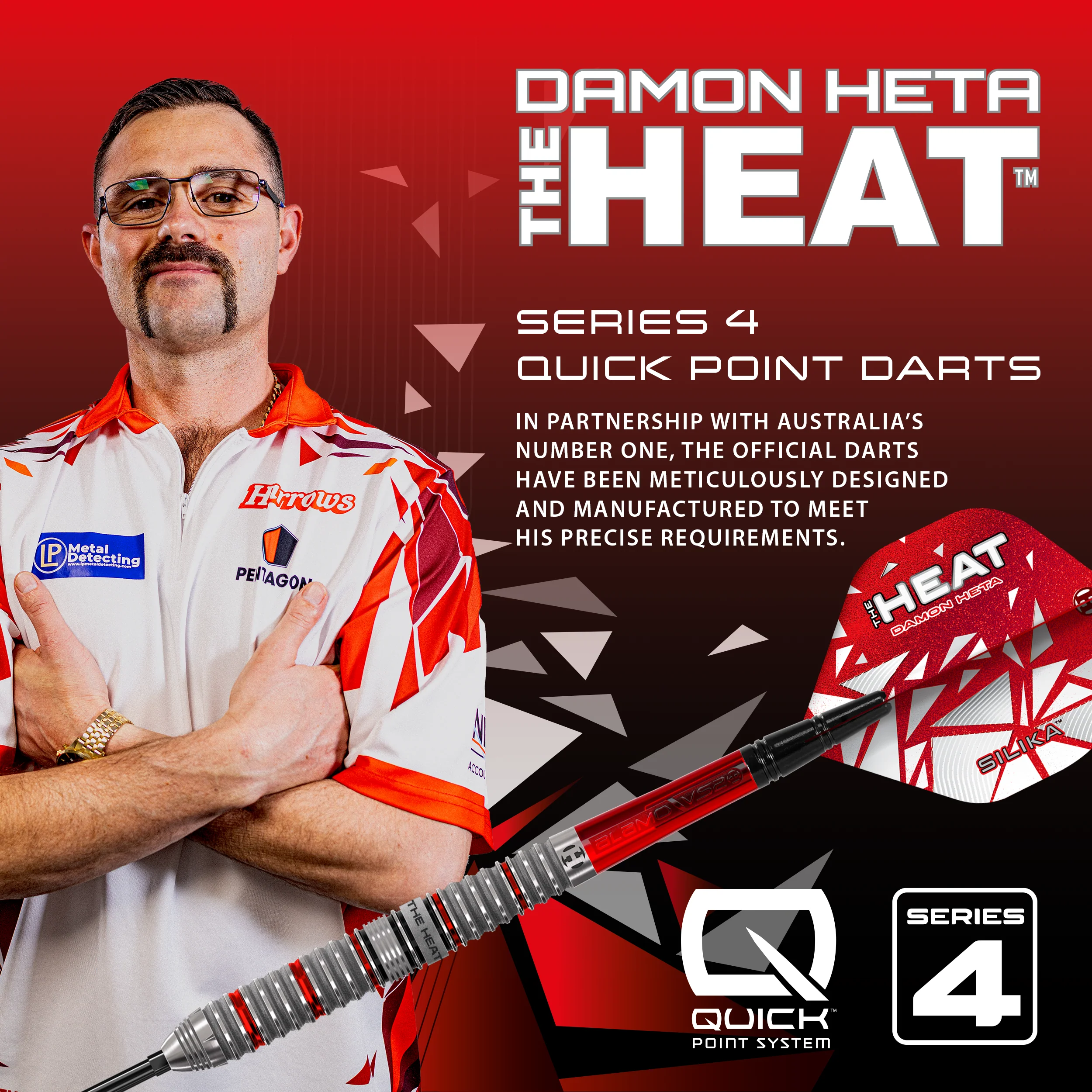 Damon Heta 90% Series 4 Quick Point Darts