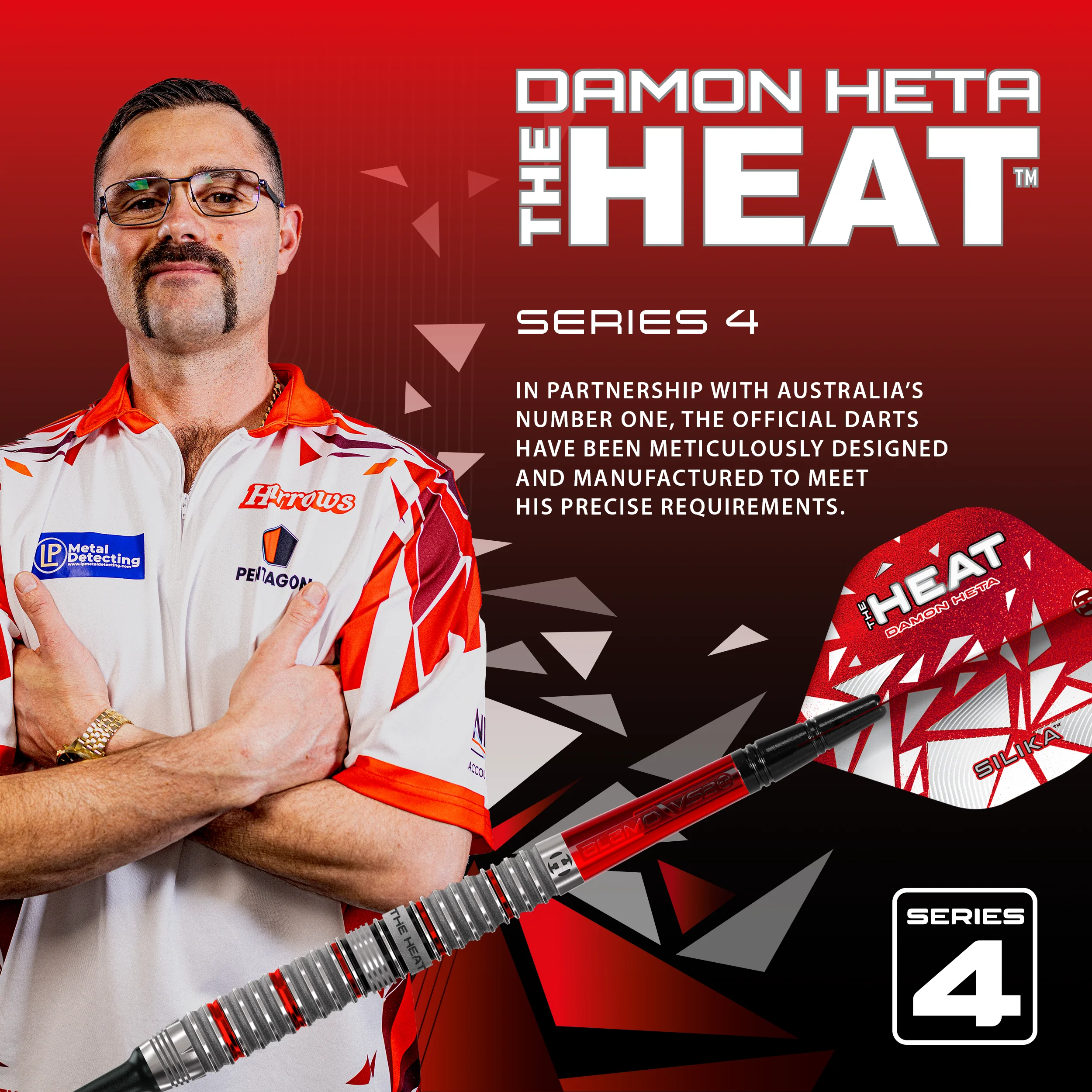 Damon Heta 90% Series 4 Soft Tip Darts