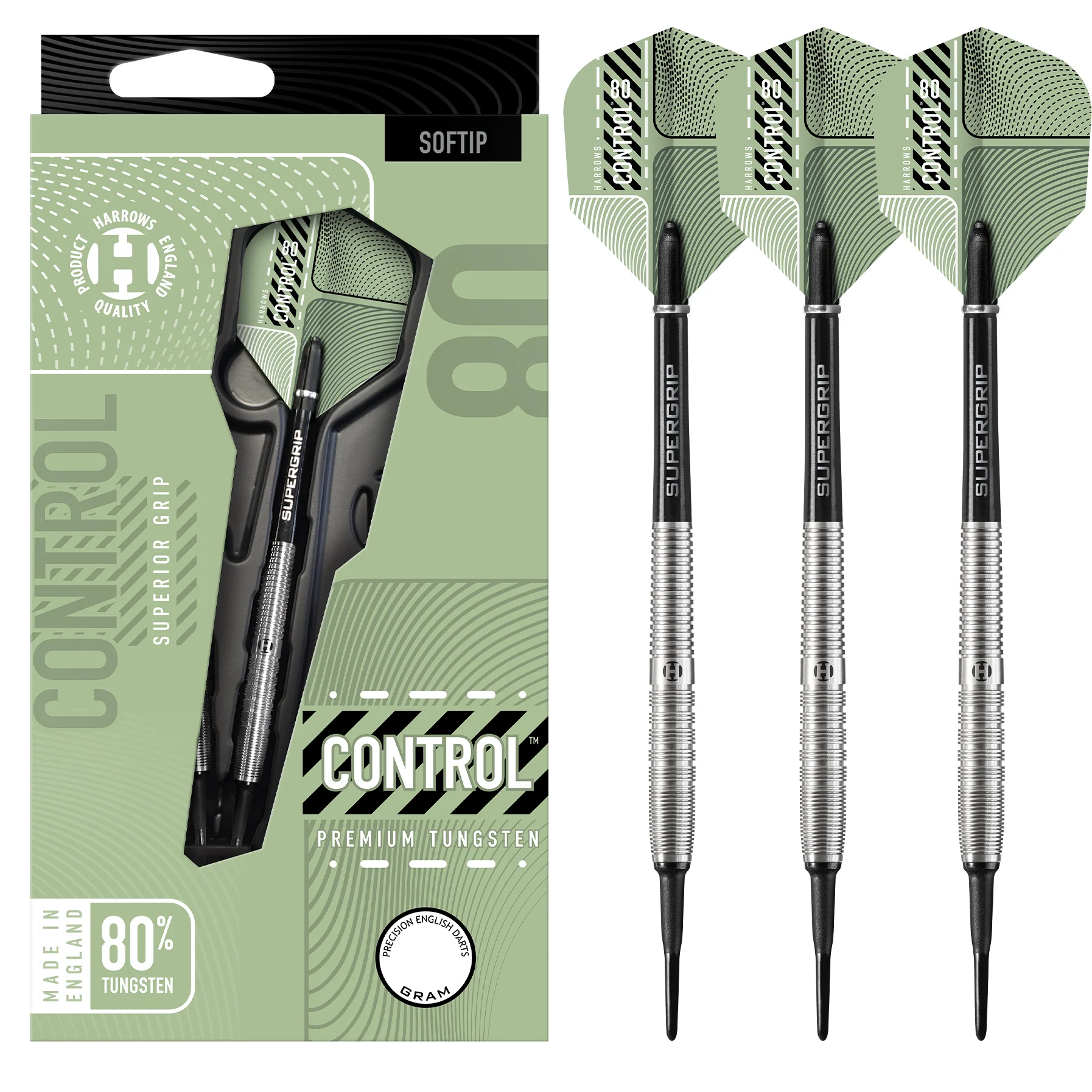 Control 80% Tapered Soft Tip Darts