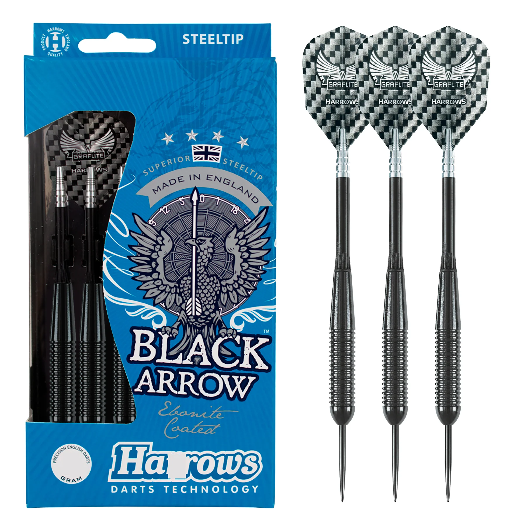 Black Arrow 19gR Steel Tip Darts
