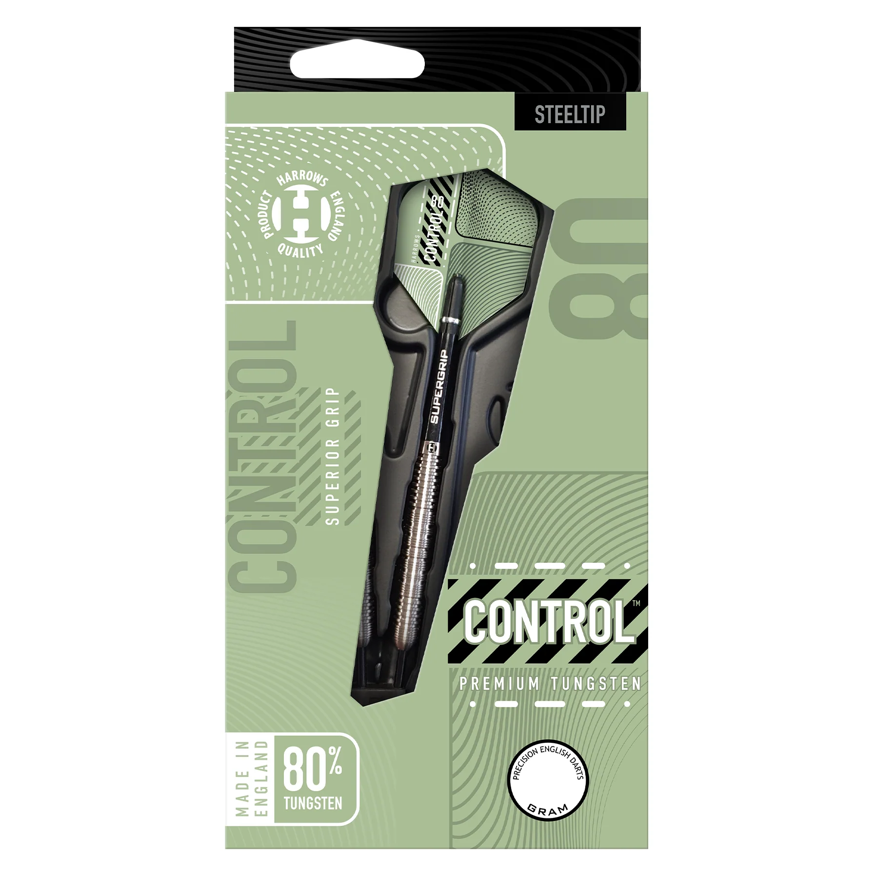 Control 80% Parallel Steel Tip Darts
