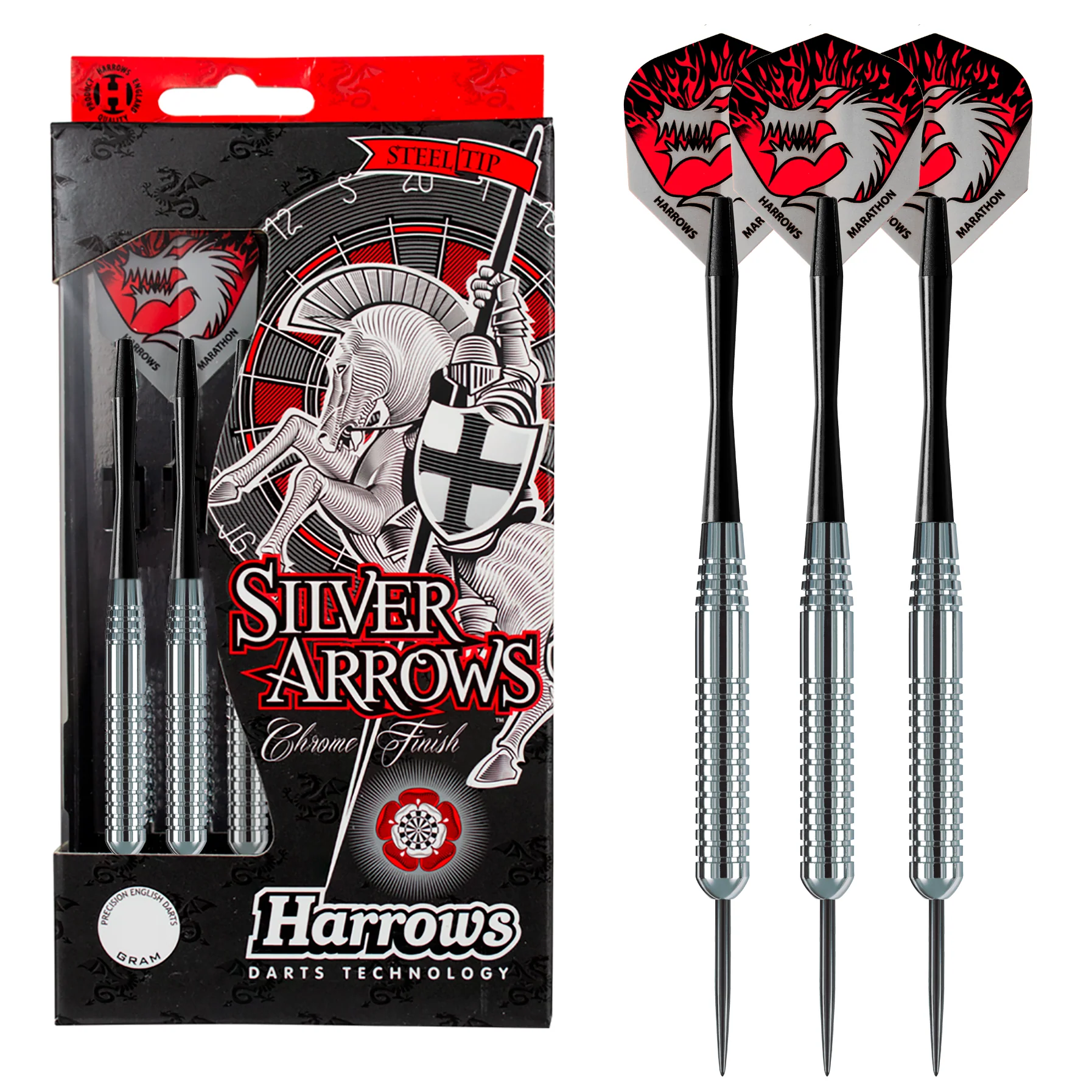 Silver Arrows - Ringed Steel Tip Darts