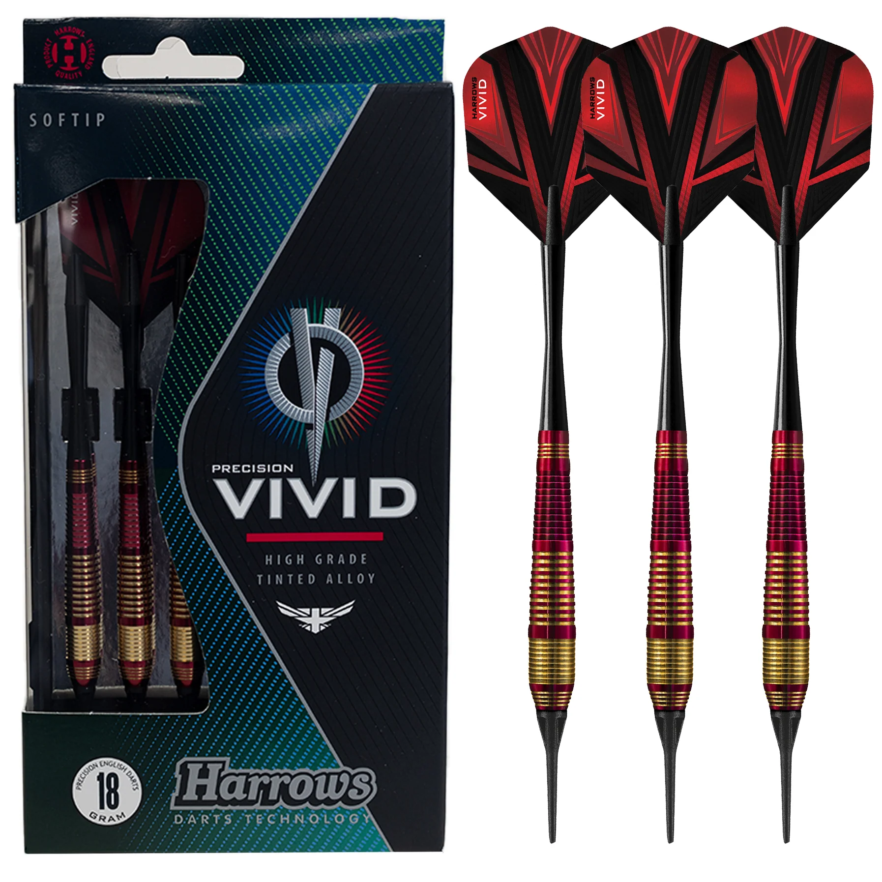 Vivid Brass - Red Soft Tip Darts
