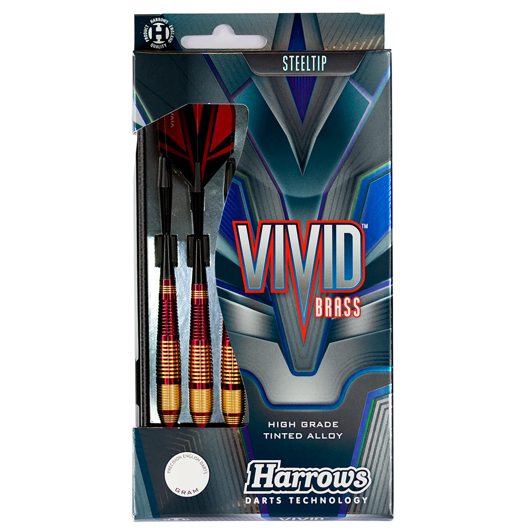 Vivid Brass - Red Steel Tip Darts