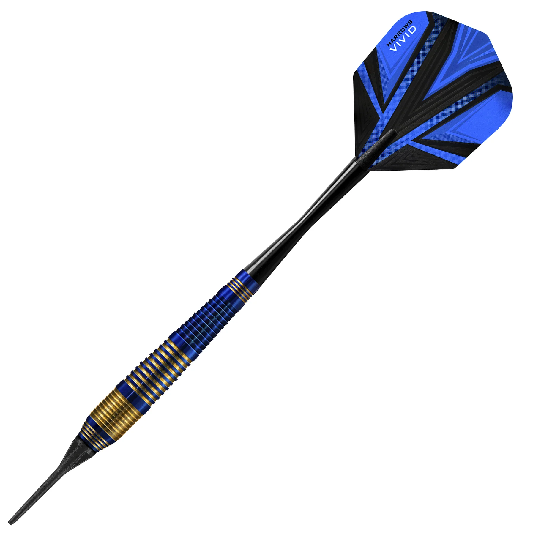 Vivid Brass - Blue Soft Tip Darts