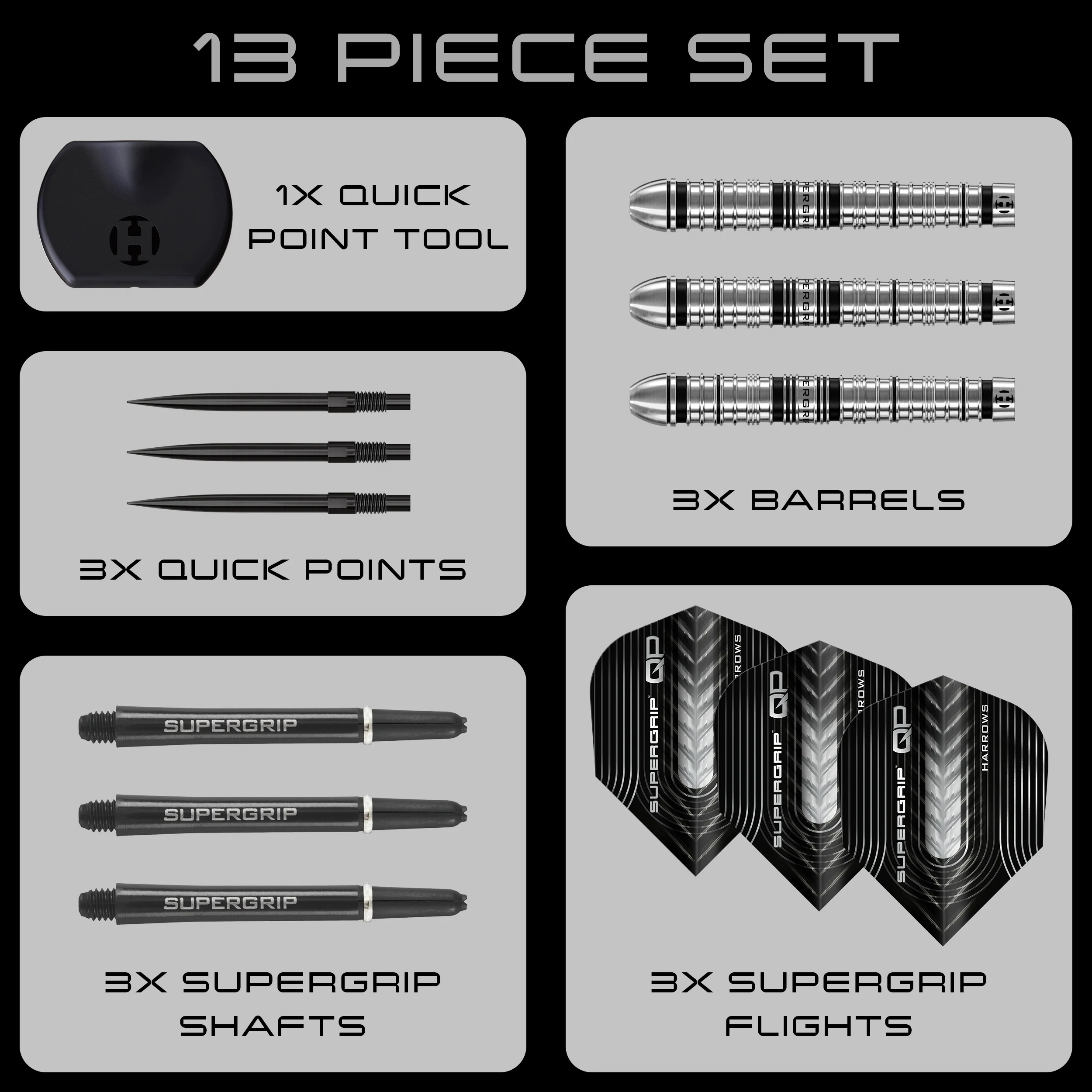 Supergrip QP 90% Quick Point Darts