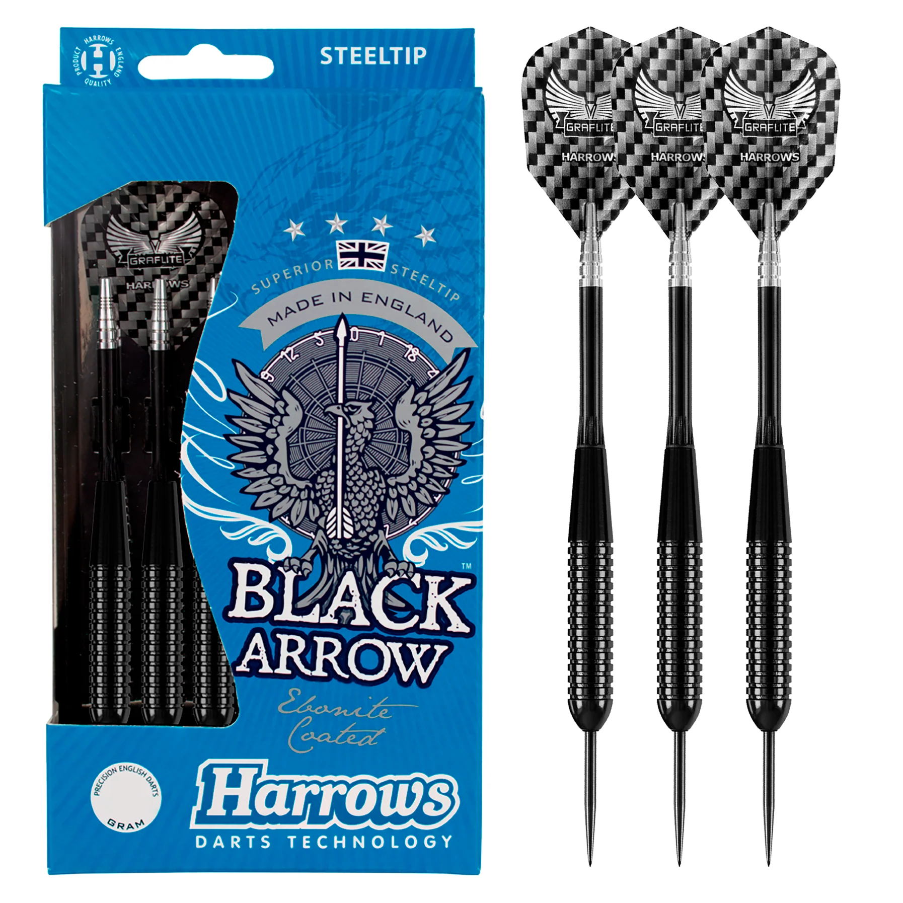 Black Arrow 21gR Steel Tip Darts