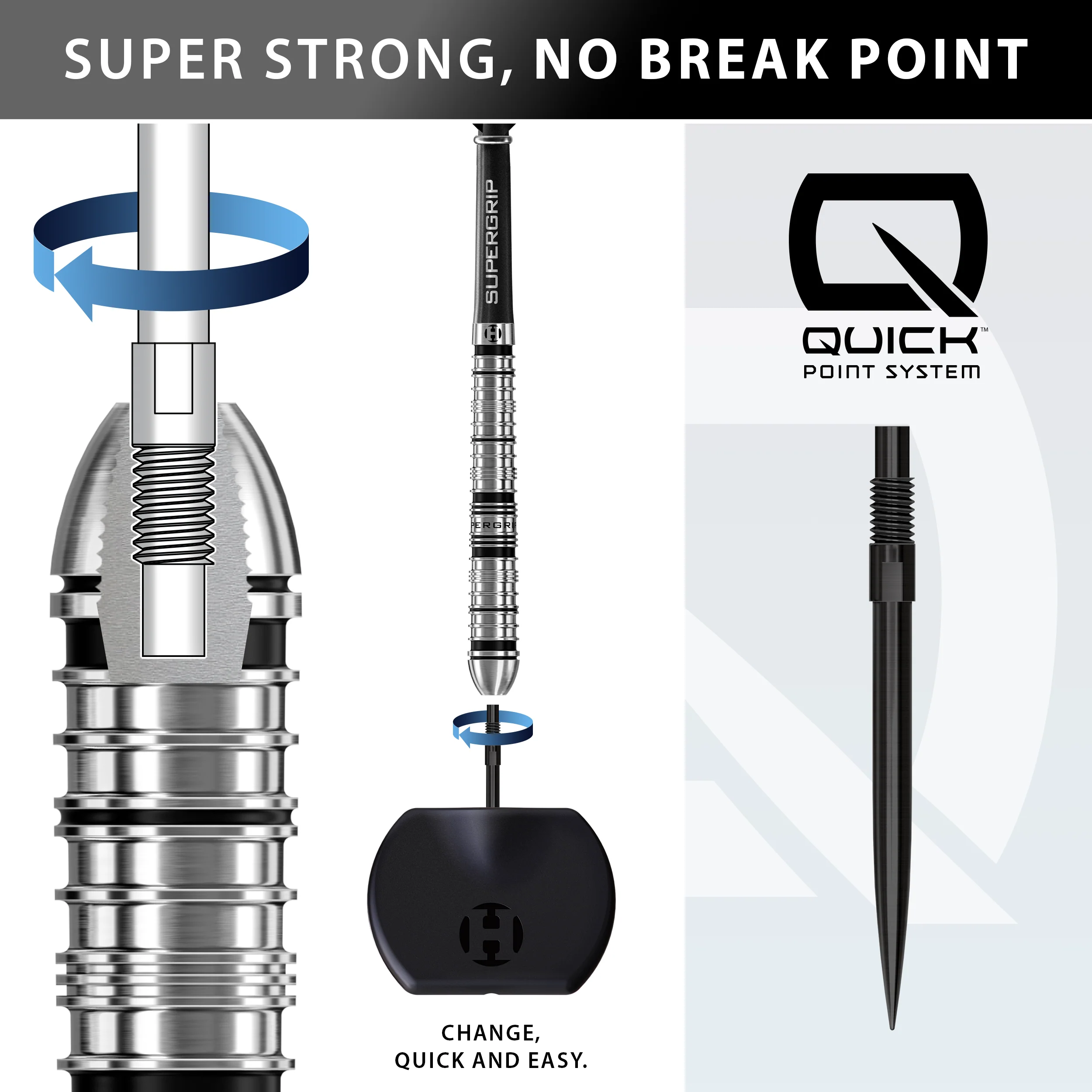 Supergrip QP 90% Quick Point Darts