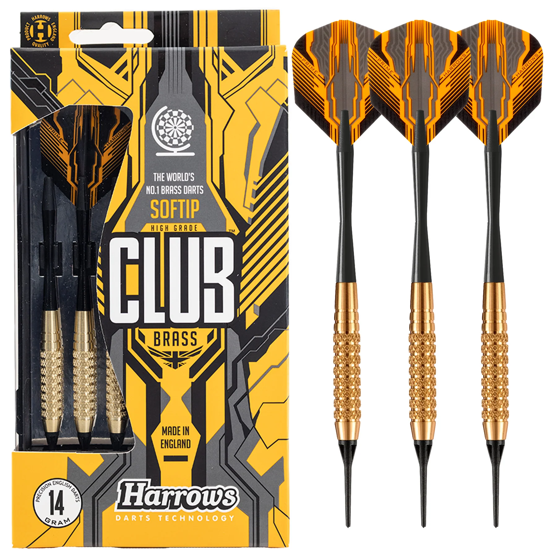 Club Brass - Knurled Soft Tip Darts
