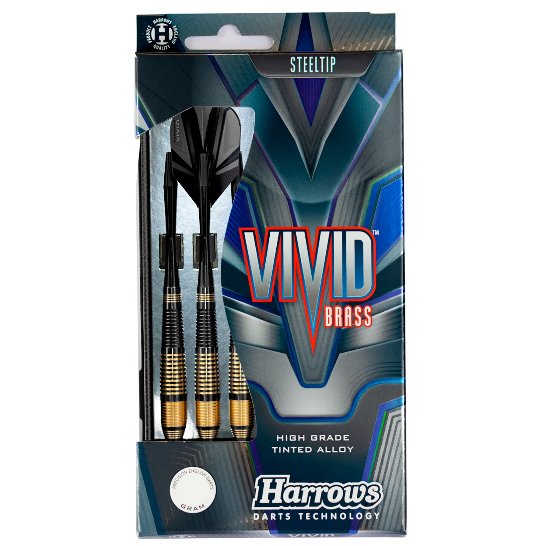 Vivid Brass - Black Steel Tip Darts