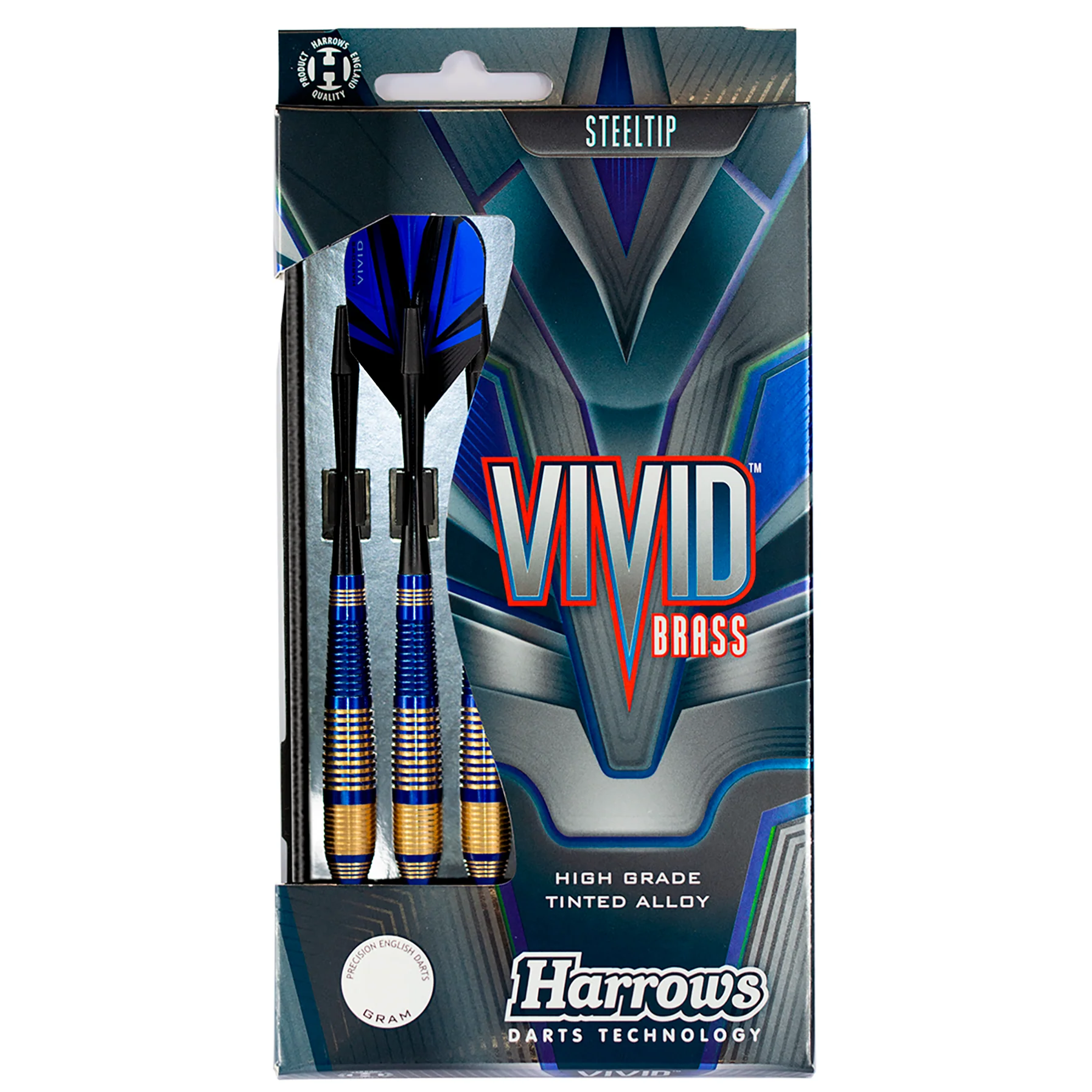 Vivid Brass - Blue Steel Tip Darts