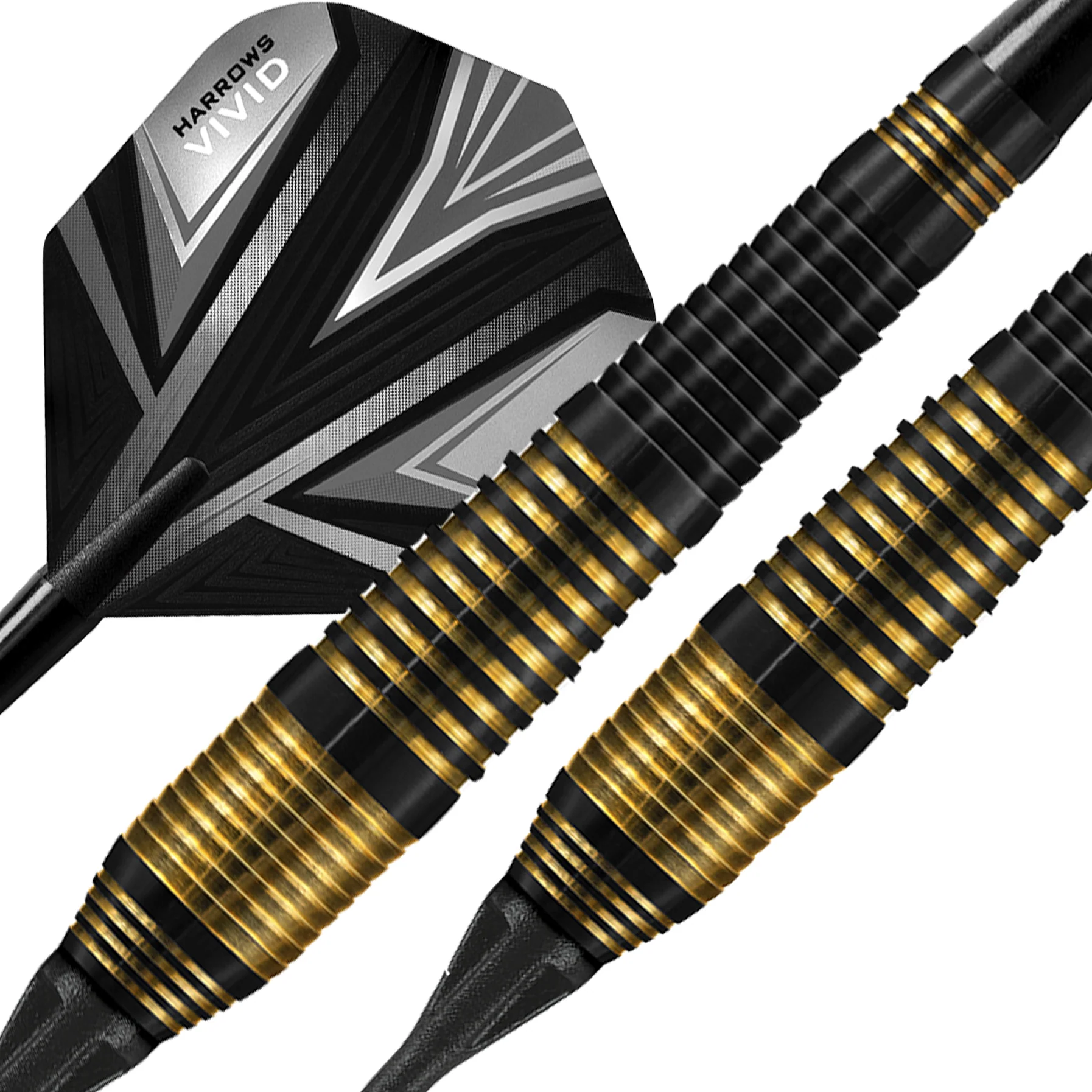 Vivid Brass - Black Soft Tip Darts
